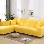 Housse de canapé en tissu de couleur unie eprolo, élastique et ajustée pour canapé, couvre l'ensemble du fauteuil.