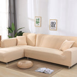 Housse de canapé en tissu élastique de couleur unie, couvre toute la banquette avec coussin, pour canapé à la mode eprolo.