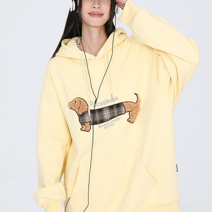 Original Sausage Dog Patch Pullover Hoodie