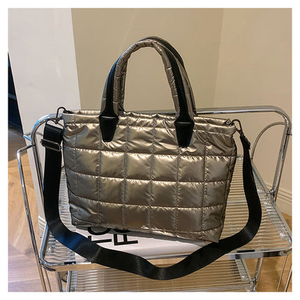 Large Capacity Women's Shoulder Crossbody Cotton Jacket Bag