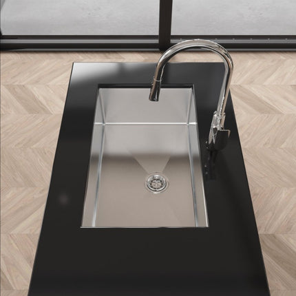 Kitchen Sink 30x19 Multifunctional Undermount Workstation Kitchen Sink S304 Stainless Steel Handmade Modern Single Bowl Kitchen Sink