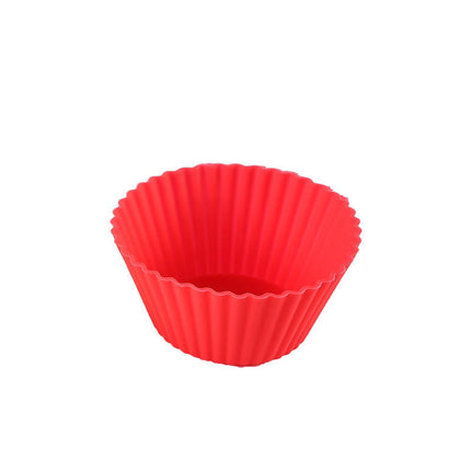 Silicone Muffin Cup High Temperature Reusable Cake Grinding Tool Baking Household Rice Hair Cake Mold