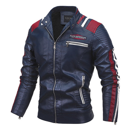 Motorcycle Leather Coat For Men Autumn And Winter New Men