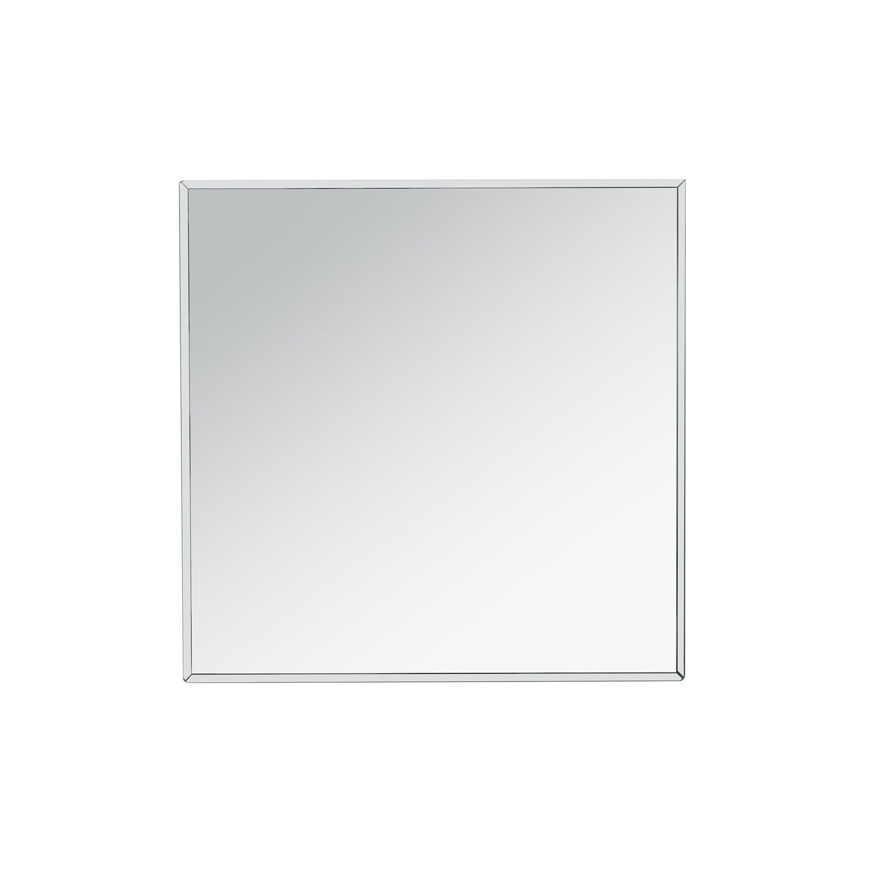 Miroir carré en argent de 11,8 pouces de la marque eprolo, miroir mural moderne avec cadre argenté brillant.