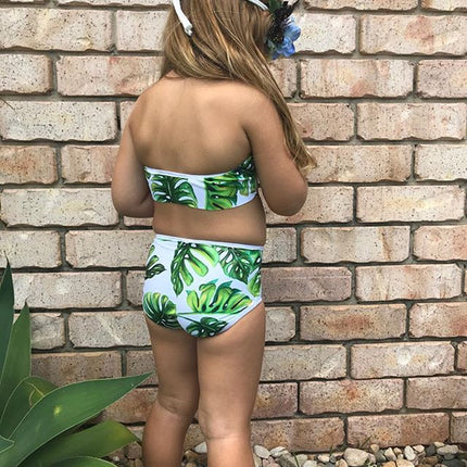 Baby Girls Swimsuit 2PCS Summer Kids Split Swimwear Girls Ki