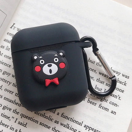Compatible with Apple, AirPods protective jacket cute cartoon silicone anti-falling earphone jacket Japanese Korean women''s key-clasp hanging rope