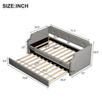 Canapé-lit capitonné avec tiroir de rangement, mobilier eprolo, design confortable et pratique pour chambre moderne.