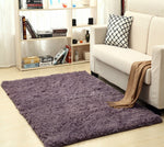 Tapis shag en laine de soie moderne pour intérieur, doux et élégant, idéal pour chambre, salon ou chambre d'enfant.