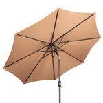 Parasol extérieur Novah pour cour intérieure, ombrage de jardin, structure en métal et tissu résistants, idéal pour espace détente.