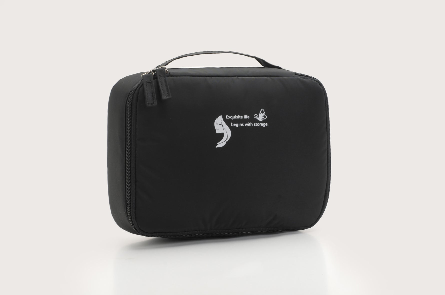 Sac de voyage eprolo, pochette à maquillage carrée, sac de rangement portable pour cosmétiques et produits de toilette.