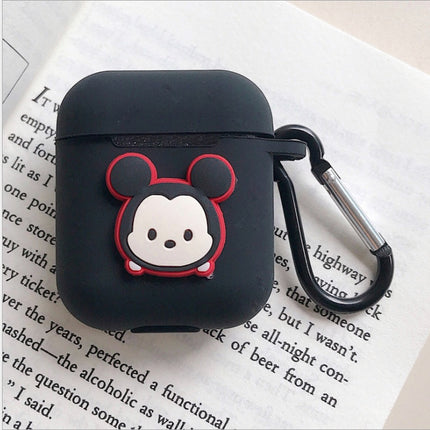 Compatible with Apple, AirPods protective jacket cute cartoon silicone anti-falling earphone jacket Japanese Korean women''s key-clasp hanging rope