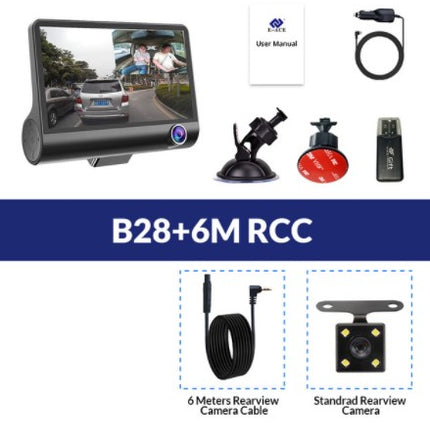 1080P High-definition Three-record Driving Recorder