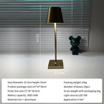 Lampe de table rétro rechargeable USB eprolo pour salon, chambre ou restaurant, lumière douce et protection des yeux.