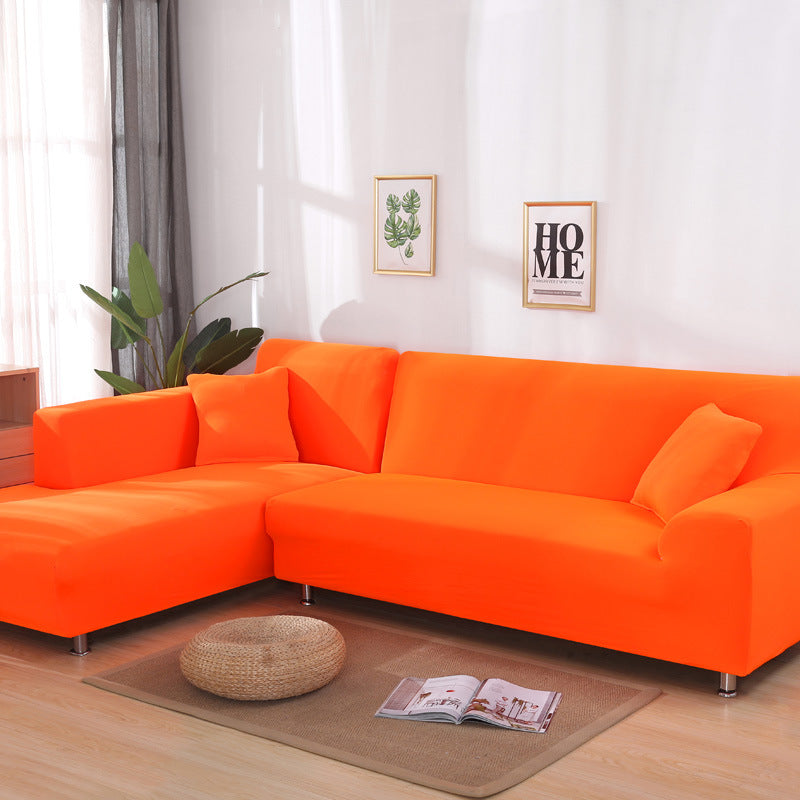 Housse de canapé unie élastique eprolo pour canapé en tissu, protège et couvre entièrement le coussin de sofa.
