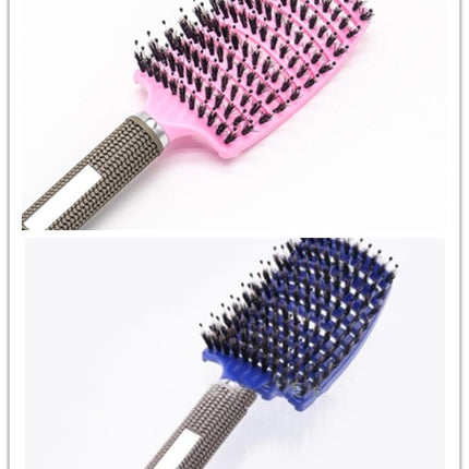 Hairbrush Anti Klit Brushy Haarborstel Women Detangler Hair Brush Bristle Nylon Scalp Massage  Teaser Hair Brush Comb - Novah