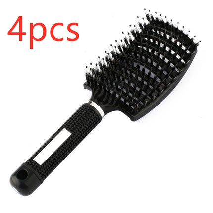 Hairbrush Anti Klit Brushy Haarborstel Women Detangler Hair Brush Bristle Nylon Scalp Massage  Teaser Hair Brush Comb - Novah