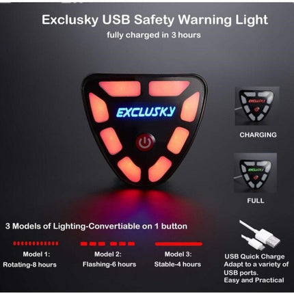 Electric Led Cycling Helmet With Tail Light