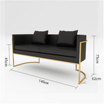 Canapé de détente simple pour bureau Novah, espace de repos et réception avec assise confortable et design épuré.