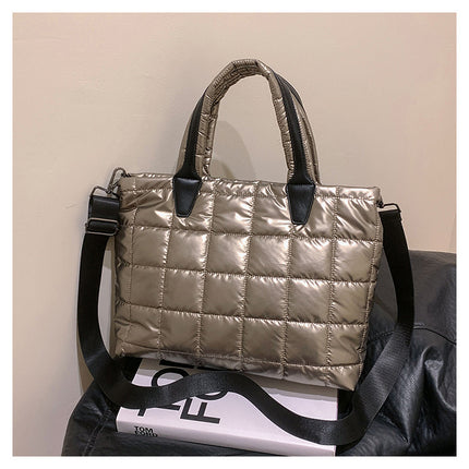 Large Capacity Women's Shoulder Crossbody Cotton Jacket Bag