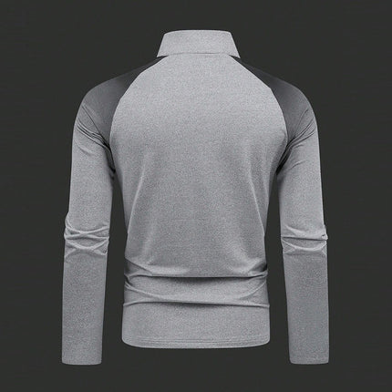 Quick-drying Half Zipper Slim Fit Training Men's Sports Long-sleeved Sweater