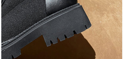 Vintage Metal Buckle Knight Martin Boots