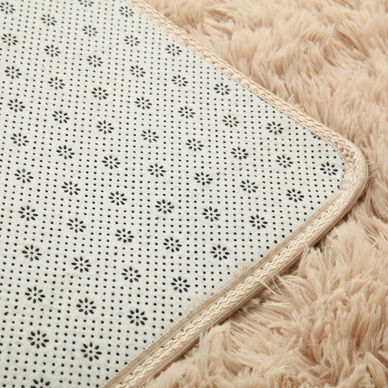 Tapis shag en soie et laine eprolo, tapis d'intérieur moderne doux pour salon, chambre ou nursery, surface moelleuse et confortable.