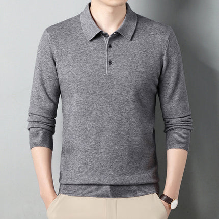 Winter Wool Lapel Long Sleeve Men