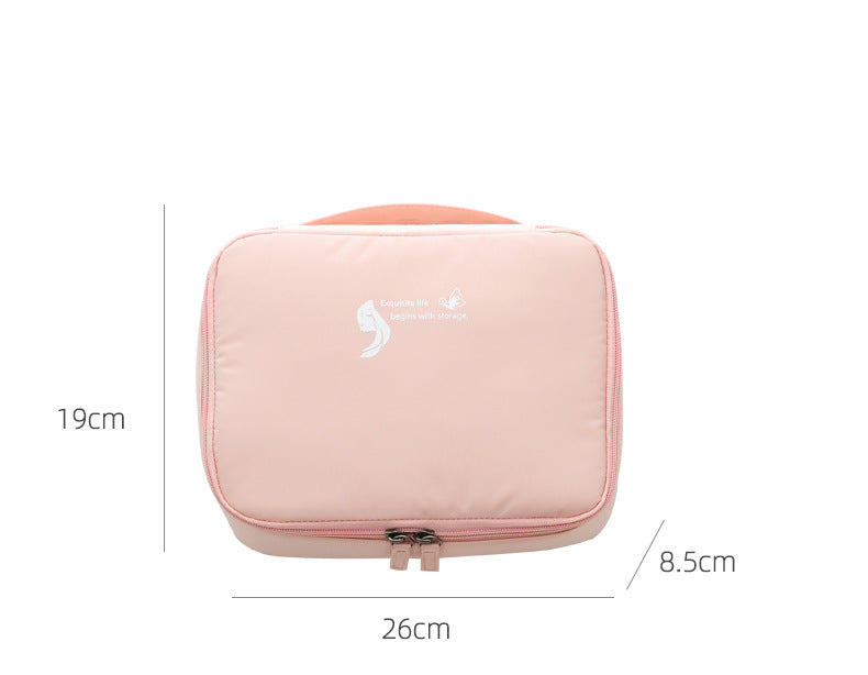 Sac de voyage eprolo pour cosmétiques, sac de rangement carré portable pour produits de beauté et articles de toilette.