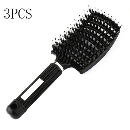 Hairbrush Anti Klit Brushy Haarborstel Women Detangler Hair Brush Bristle Nylon Scalp Massage  Teaser Hair Brush Comb - Novah