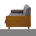 Chaise Aidan en style moderne mi-century, design élégant et confortable, fabriquée par eprolo, vue de face.