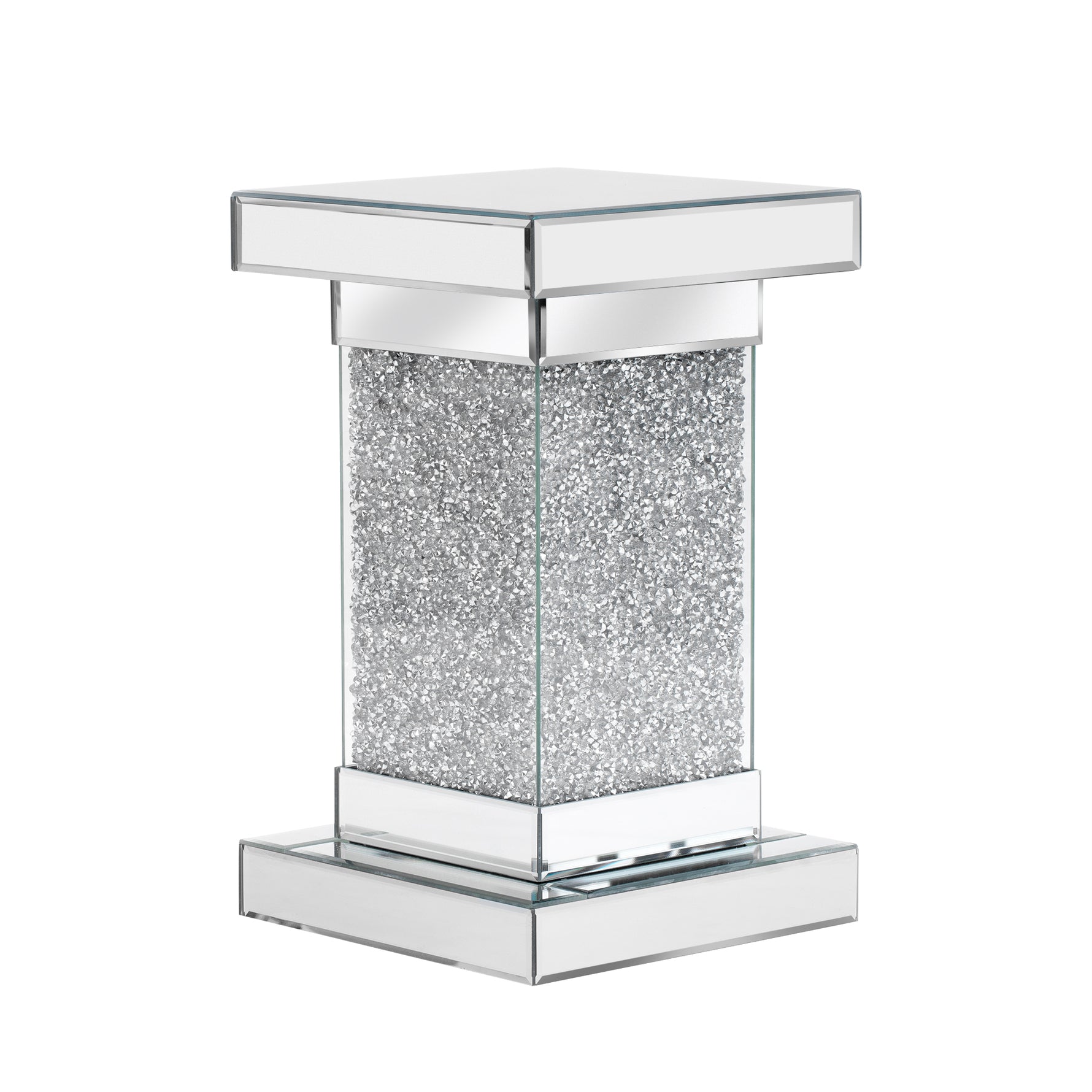 Miroir carré argenté de 11,8 pouces de la marque eprolo, reflet élégant et moderne pour la décoration intérieure.