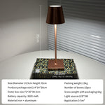 Lampe de table rétro rechargeable USB eprolo pour salon, chambre ou restaurant, éclairage d'ambiance avec protection des yeux.