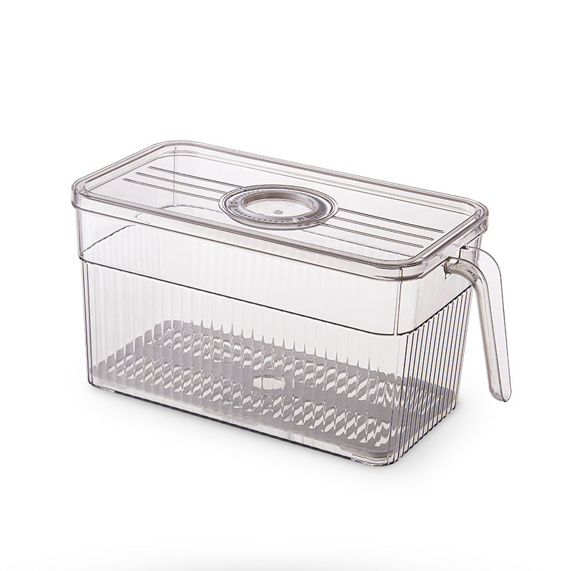 Boîte de rangement pour réfrigérateur eprolo, boîte hermétique à poignée, empilable pour stockage alimentaire domestique.