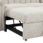 Canapé convertible U_STYLE eprolo avec coussin souple, siège pour deux personnes, style pratique et confortable.