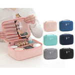 Trousse de maquillage de voyage eprolo, sac de rangement carré portable pour produits de beauté et accessoires de toilette
