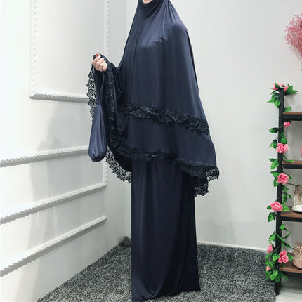 Solid color robe dress