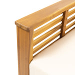 Table d'extérieur en acacia de marque eprolo, en bois massif, avec surface lisse et design naturel pour espace extérieur.