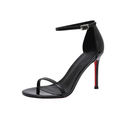 Black And Red Background Women's High Heels
