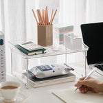 Étagère de bureau multifonction pour rangement cosmétique de la marque eprolo, avec plusieurs compartiments en métal.