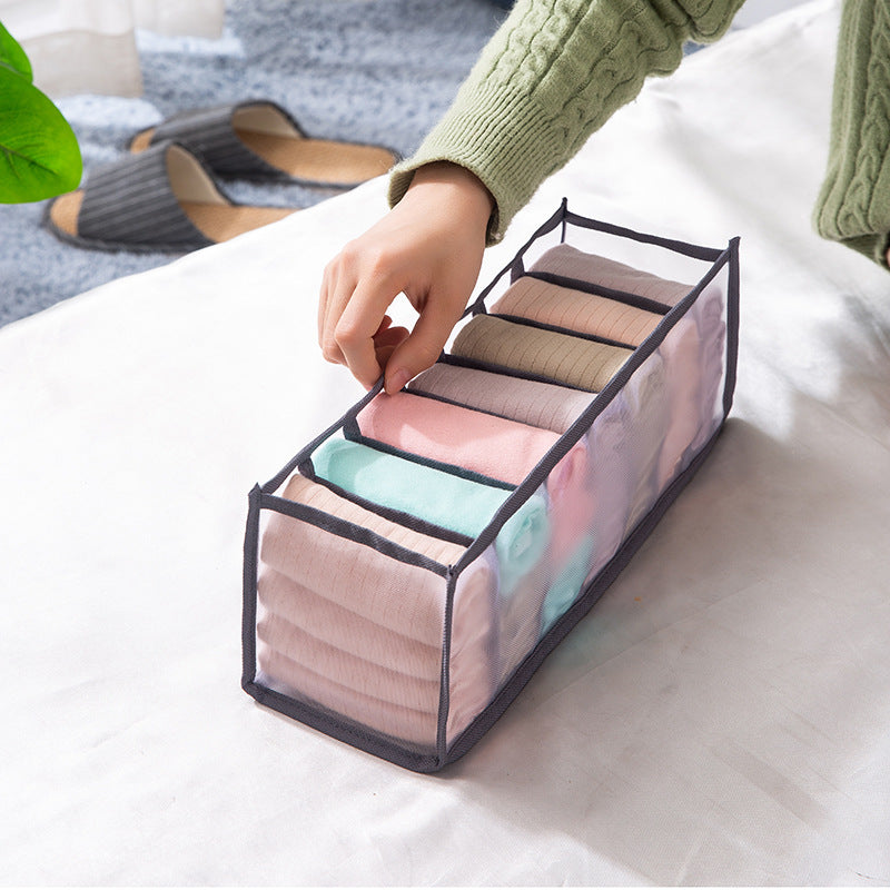 Boîte de rangement en tissu pour vêtements de marque eprolo, pliable, lavable, idéale pour tiroir ou armoire à jeans.