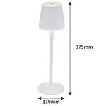 Lampe de table Nordic Ins Log sans fil d'eprolo, design rétro en bois massif, lumière douce pour chambre à coucher.