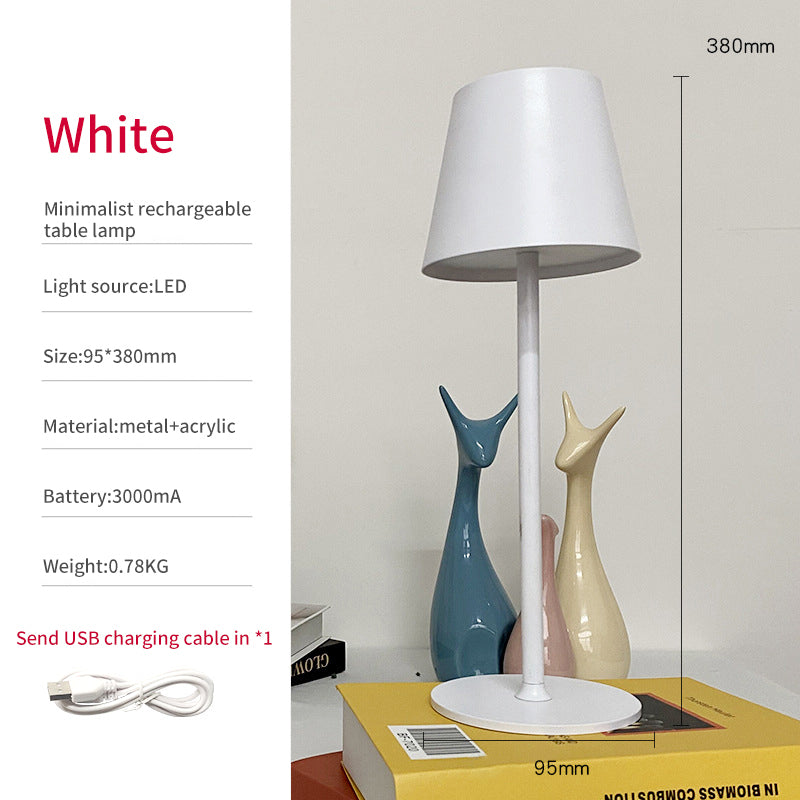 Lampe de table de bureau LED eprolo avec design créatif, protection des yeux, port USB et base en métal pour décoration intérieure.