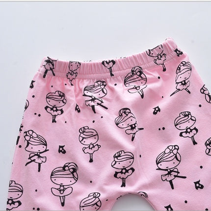 Infant Baby Girls Clothes Daddy's Little Girl T-shirt Cartoon Pants Headband Toddler Outfits Clothing Set