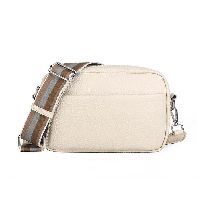 Wide Shoulder Strap Crossbody Bag