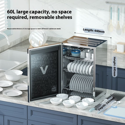 Household Small Desktop Kitchen UV Sterilized Cupboard