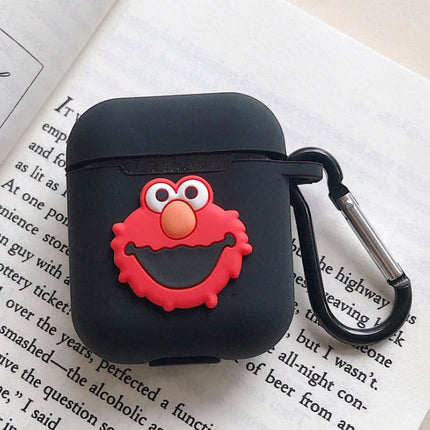 Compatible with Apple, AirPods protective jacket cute cartoon silicone anti-falling earphone jacket Japanese Korean women''s key-clasp hanging rope