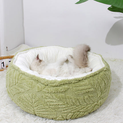 Cat Accessories Bed Round Soft And Warm Cat Nest Bed Pet Supplies Dog Beds For Medium Small Dogs Thickened Plush Cat House Mat