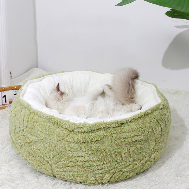 Cat Accessories Bed Round Soft And Warm Cat Nest Bed Pet Supplies Dog Beds For Medium Small Dogs Thickened Plush Cat House Mat