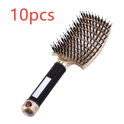 Hairbrush Anti Klit Brushy Haarborstel Women Detangler Hair Brush Bristle Nylon Scalp Massage  Teaser Hair Brush Comb - Novah