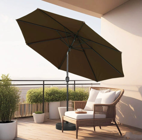 Parasol d'extérieur Villa Courtyard Novah pour patio ou jardin, avec toile résistante et structure en métal robuste.